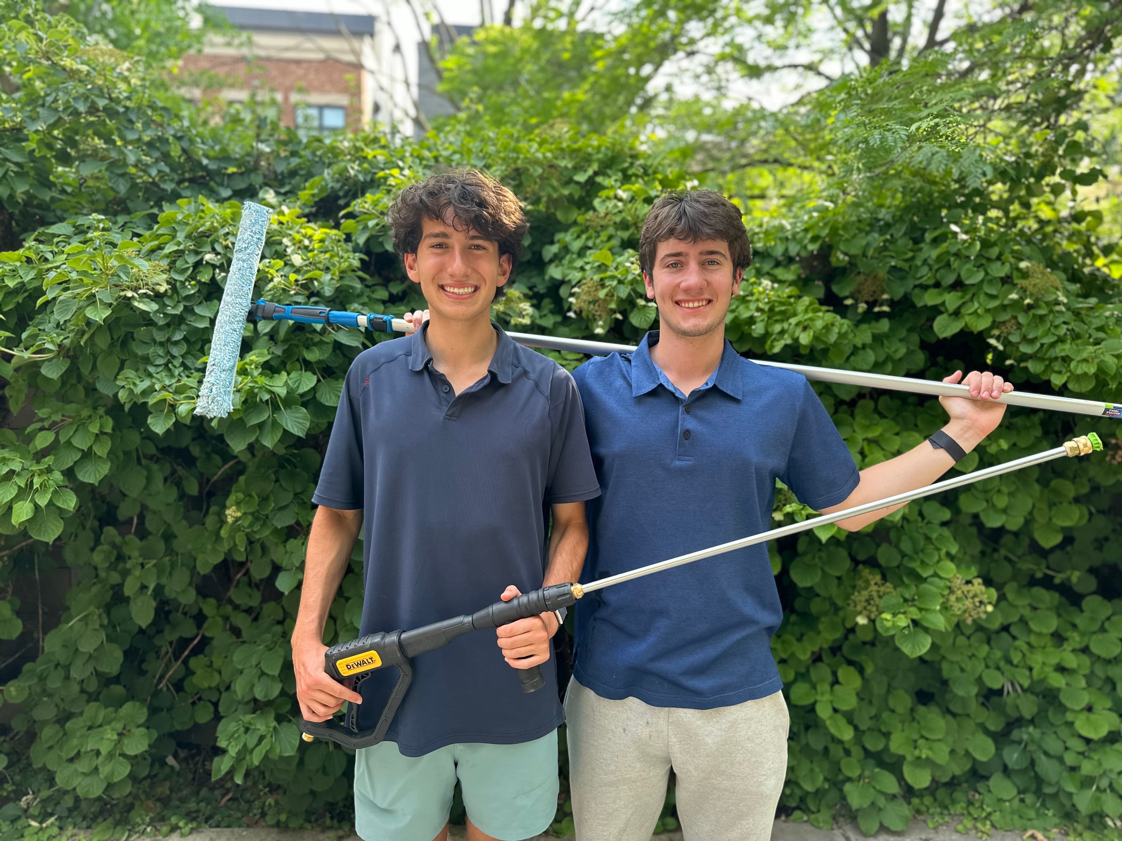 Jake and Reid, summer 2024 — on the route from day one
