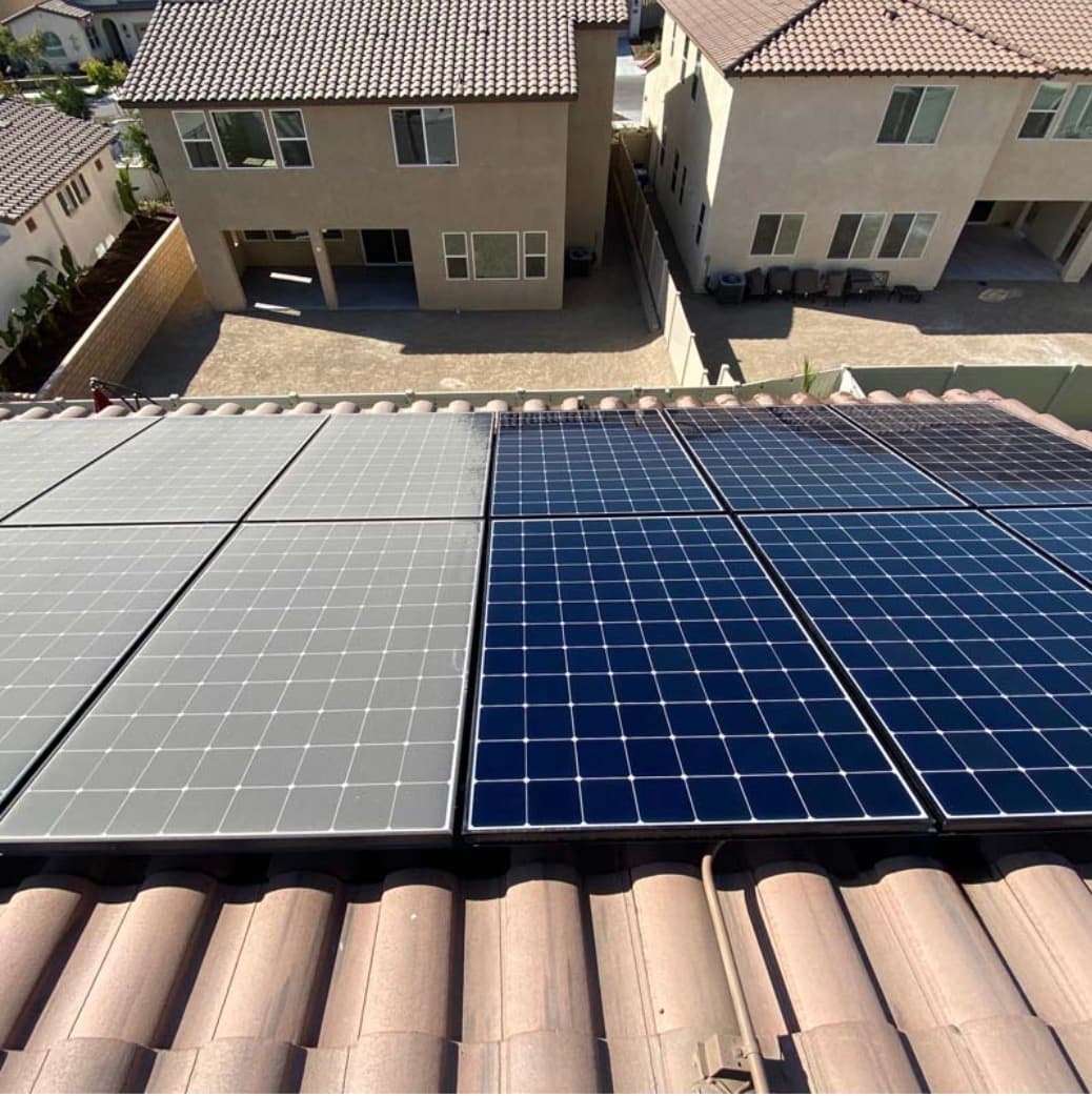 rooftop solar array cleaned spot-free